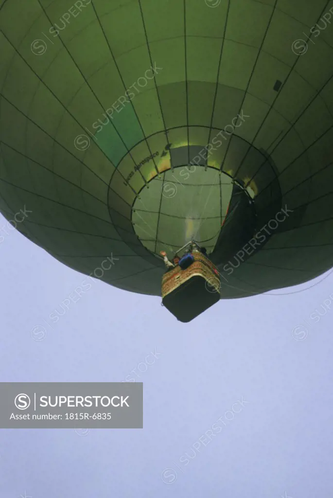 Hot-air ballon, low angle view
