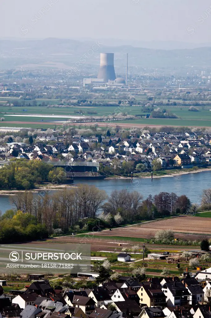 Germany, Rhineland_Palatinate, Nuclear power plant mülheim_kärlich on rhine