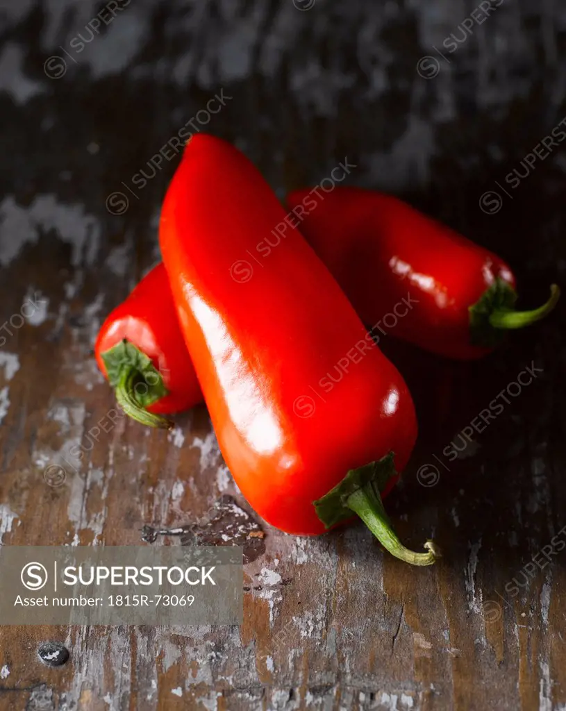 Red pointed pepper, close up
