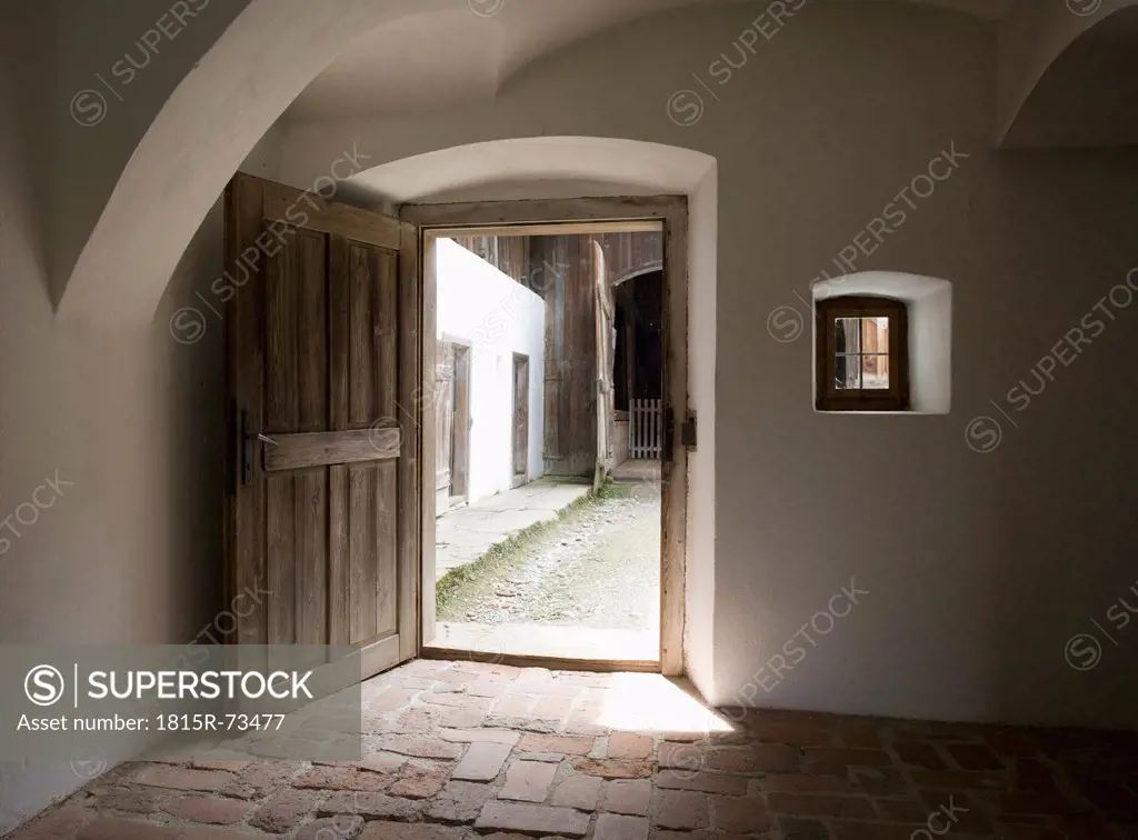 Austria, Styria, Stuebing, door of farmhouse