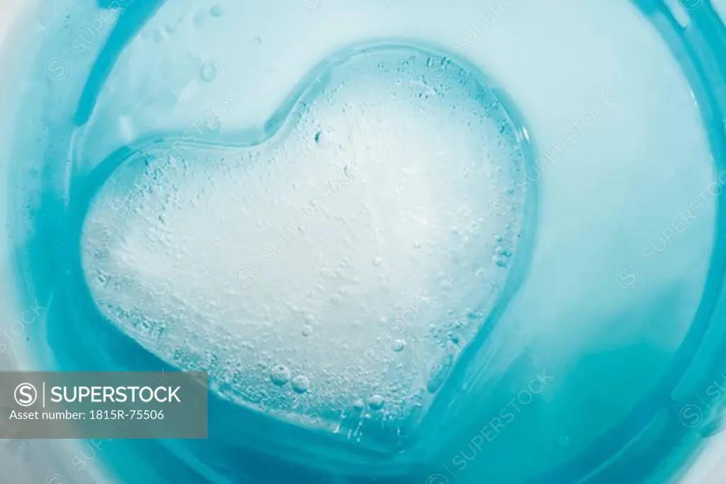 Heart of ice, close up