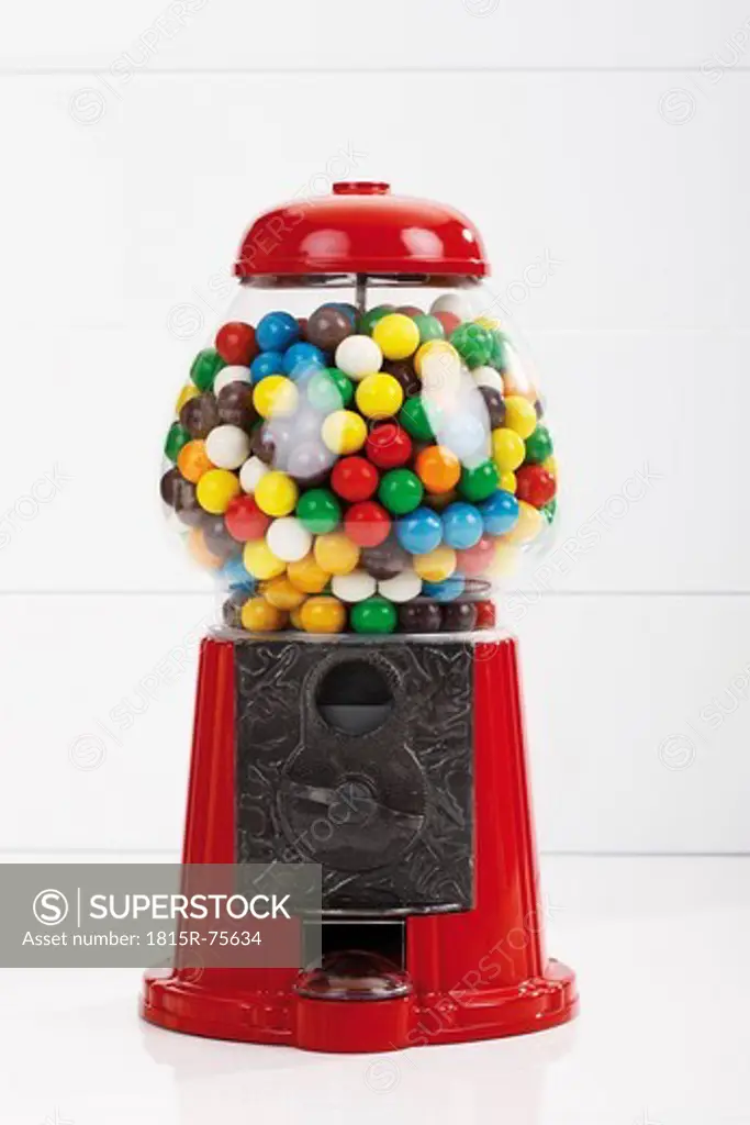 Bubble gum machine, close up