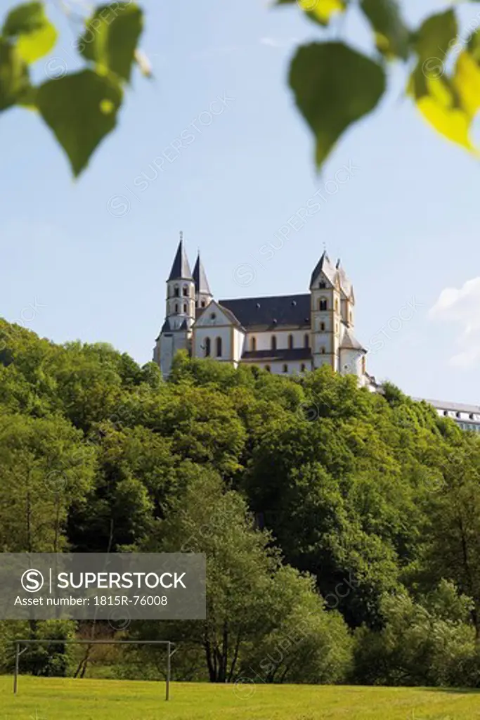 Europe, Germany, Rhineland_Palatinate, View of arnstein abbey