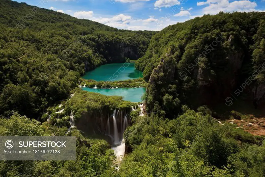 Europe, Croatia, Jezera, View of Plitvice Lakes National Park