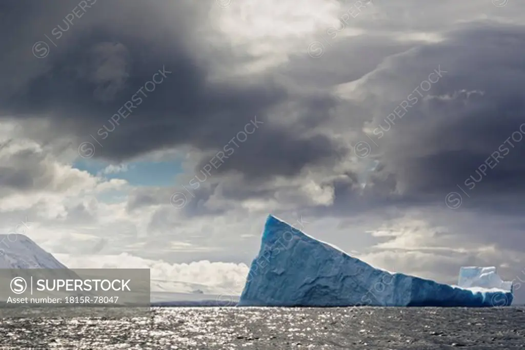 South Atlantic Ocean, Antarctica, South Shetland Islands, View of iceberg in front of Elephant Island