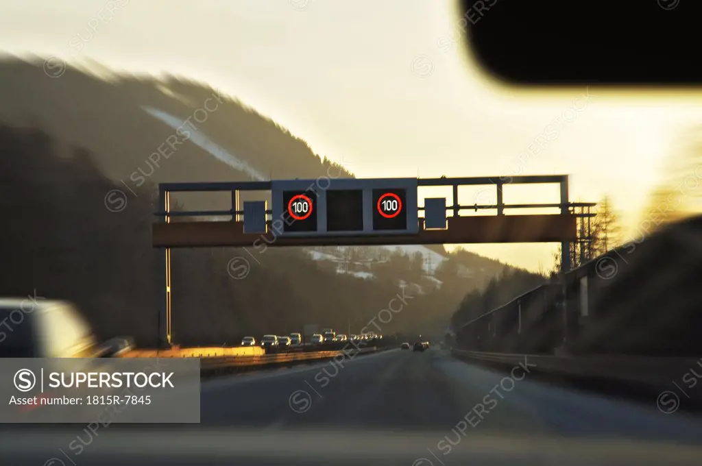 Austria, Tyrol, Klagenfurt, Inntal motorway