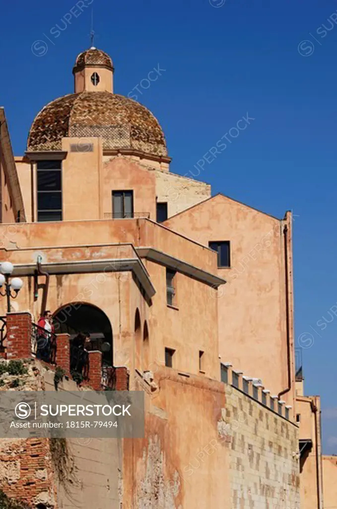 Italy, Sardinia, Cagliari, View of santa maria di castello
