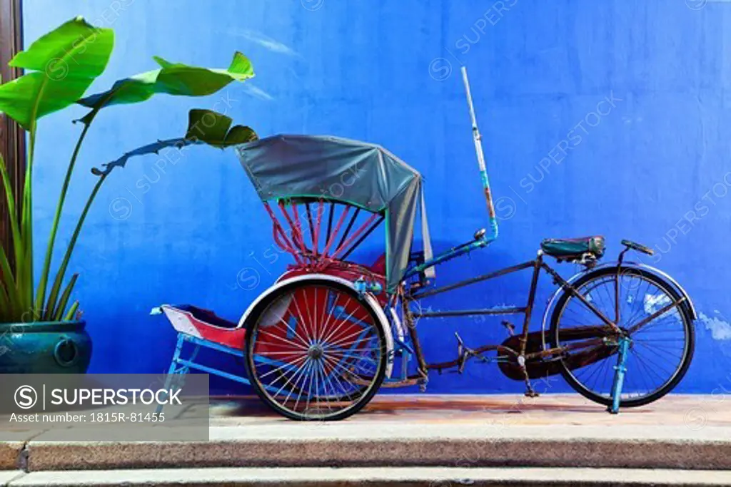 Malaysia, Fake bicycle taxi on table