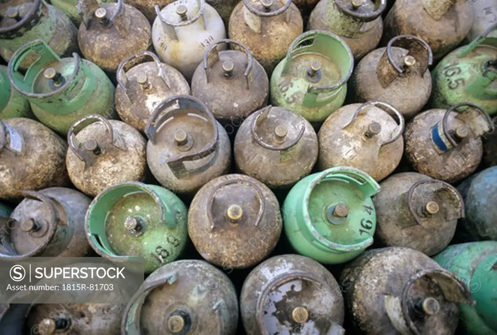 Jordan, View of old gas cylinders