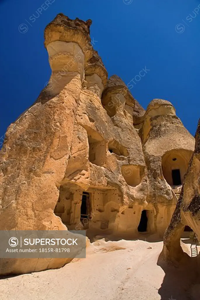 Turkey, Cappadocia, Goreme, Pasabag, View of rock formation