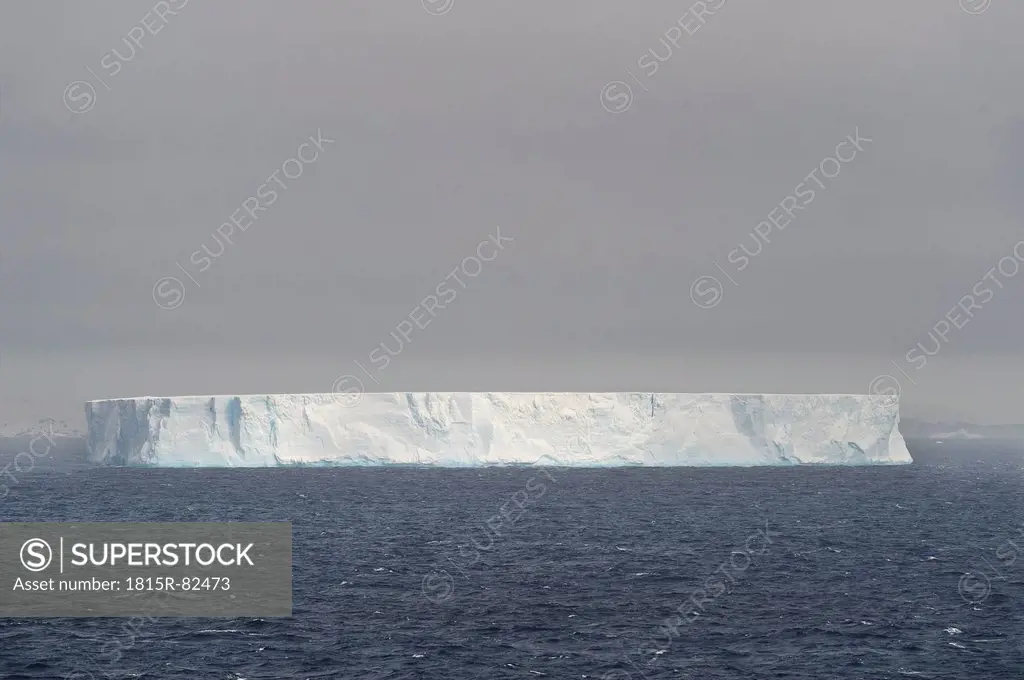 Antarctic, Antarctic Peninsula, View of tabular iceberg in weddell sea