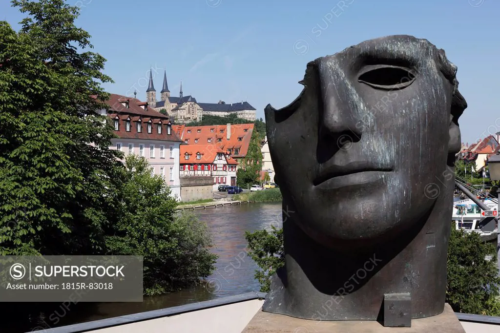 Germany, Bavaria, Franconia, Bamberg, Sculpture centurione I by igor mitoraj