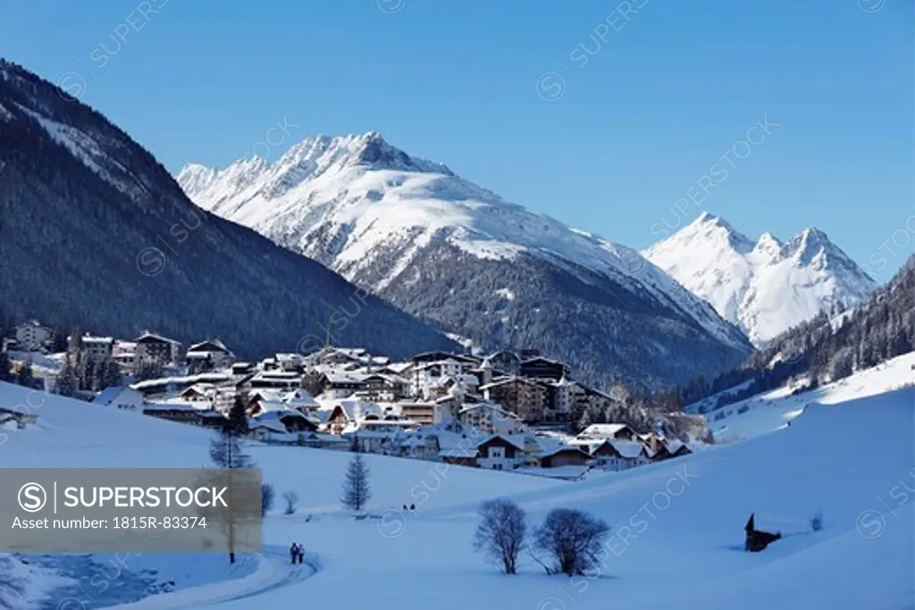 Austria, Tyrol, View of snowy mountains