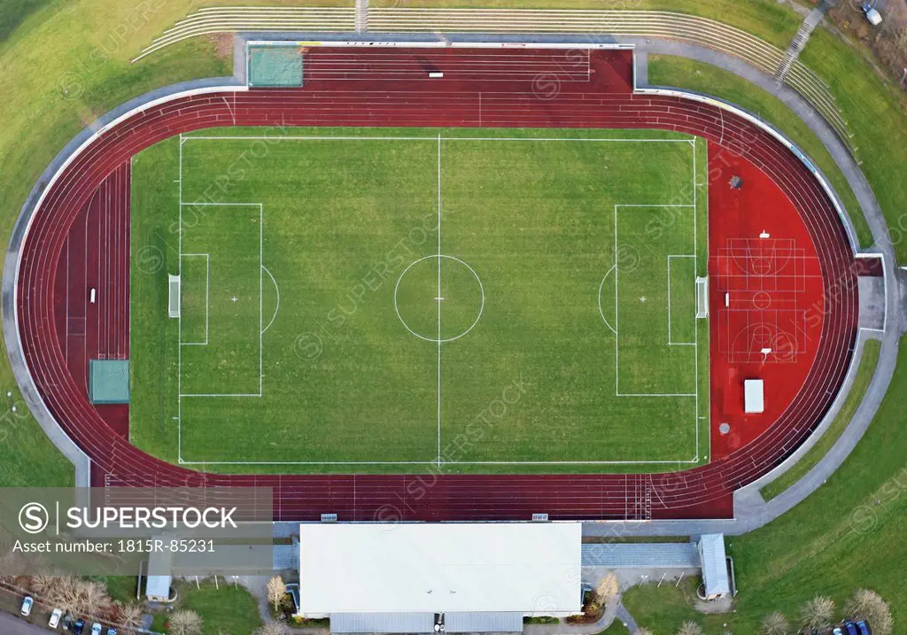 Germany, Aerial view of football stadium