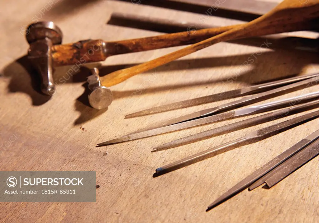 Jewellery tools, close up