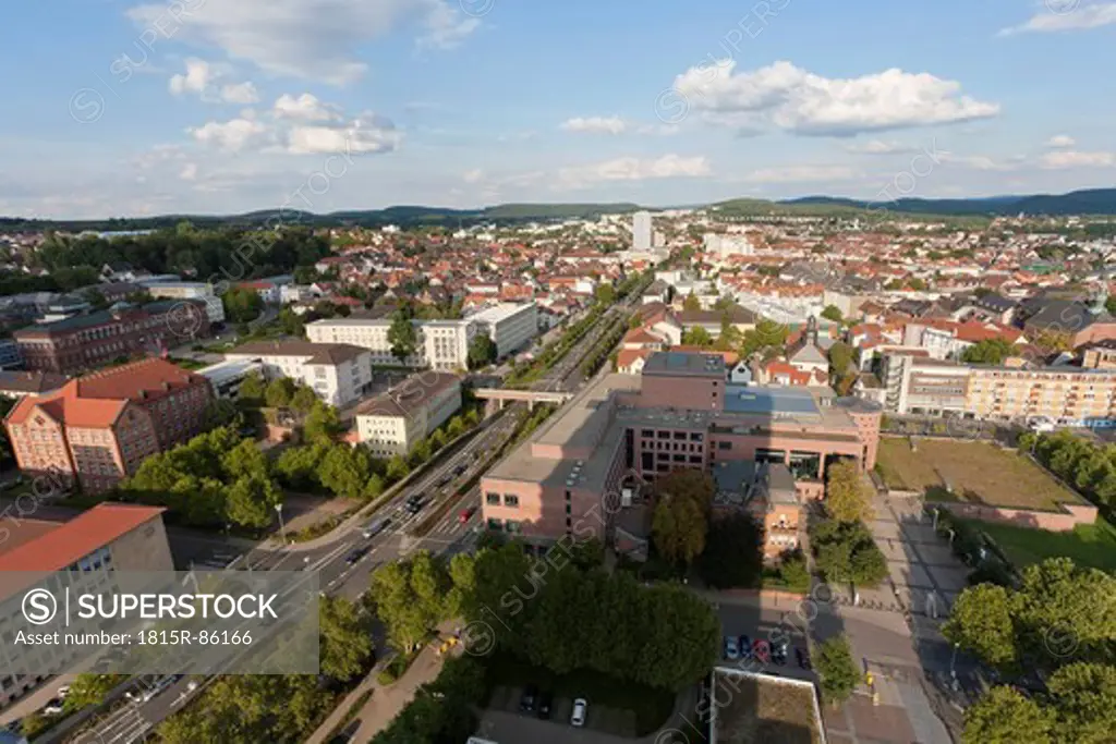 Germany, Rhineland_Palatinate, Palatinate, View of kaiserslautern city