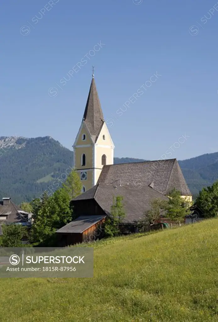 Austria, Styria, Bad Mitterndorf, View of town