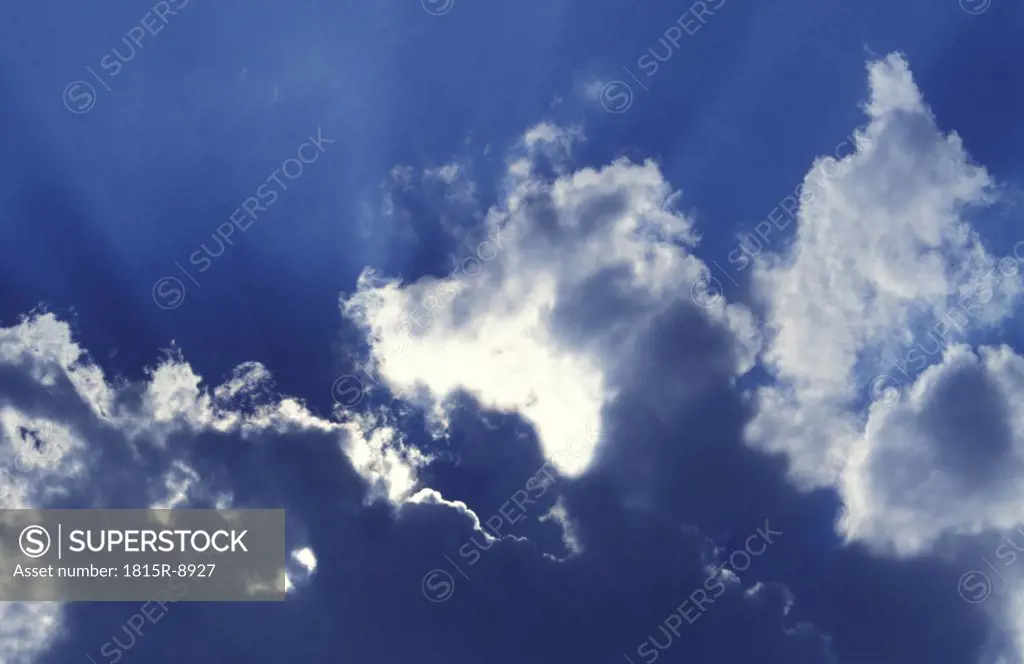Sky with clouds, bottom view