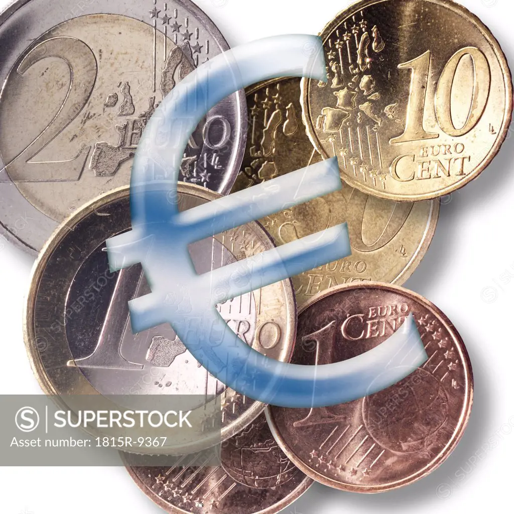 money, euro coins,  symbol