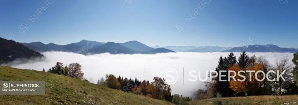 Germany, Bavaria, Upper Bavaria, View of mountains