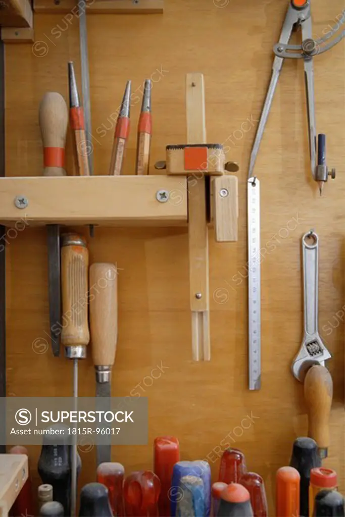Germany, Upper Bavaria, Schaeftlarn, Variety of tools