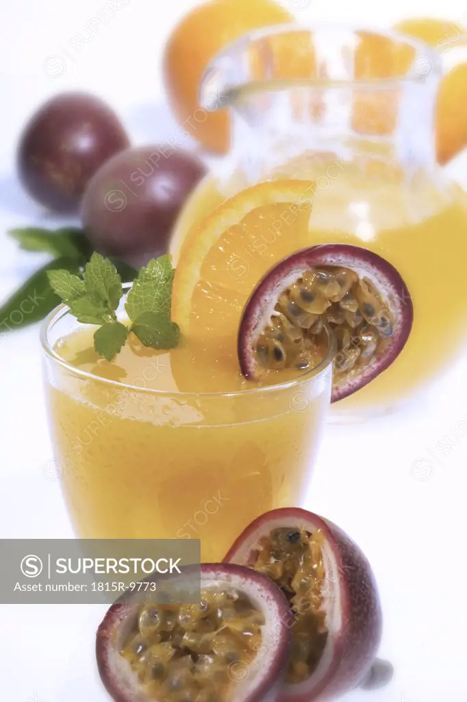Orange and Passion fruit juice