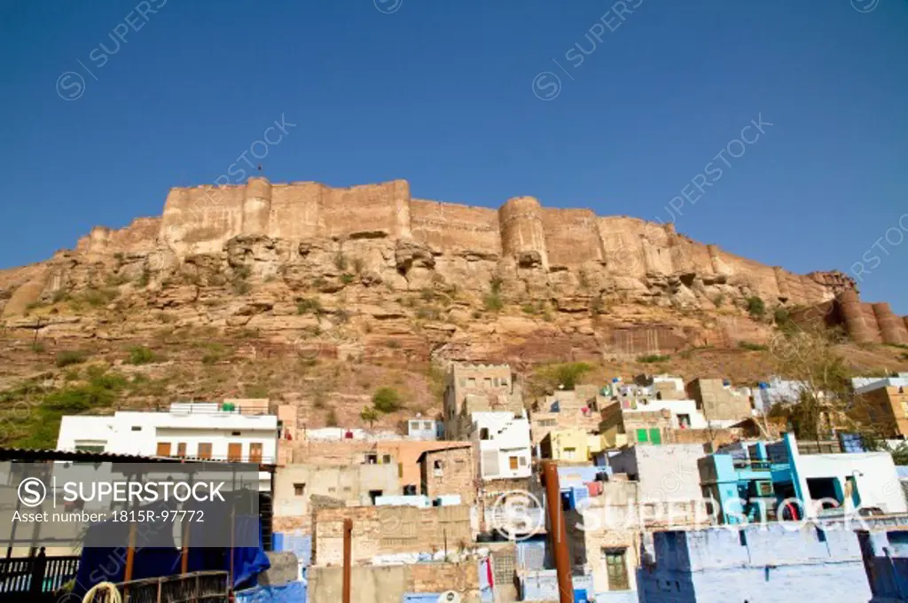 India, Rajasthan, View of Jodhpur Fort