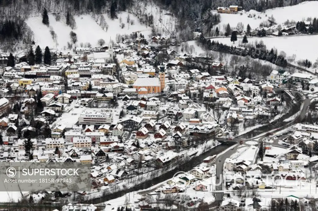 Austria, Styria, View of Schladming town