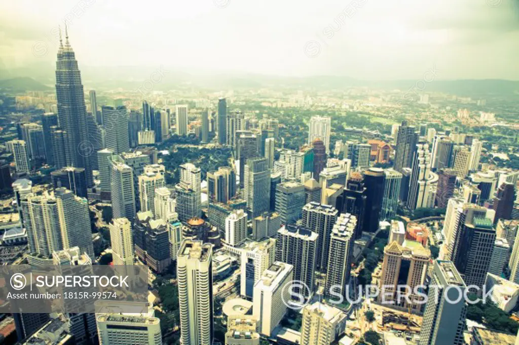Malaysia, Kuala Lumpur, View of skyline