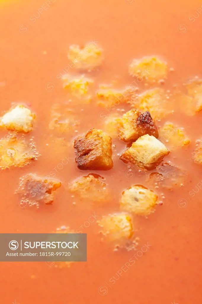 Tomato soup, close up
