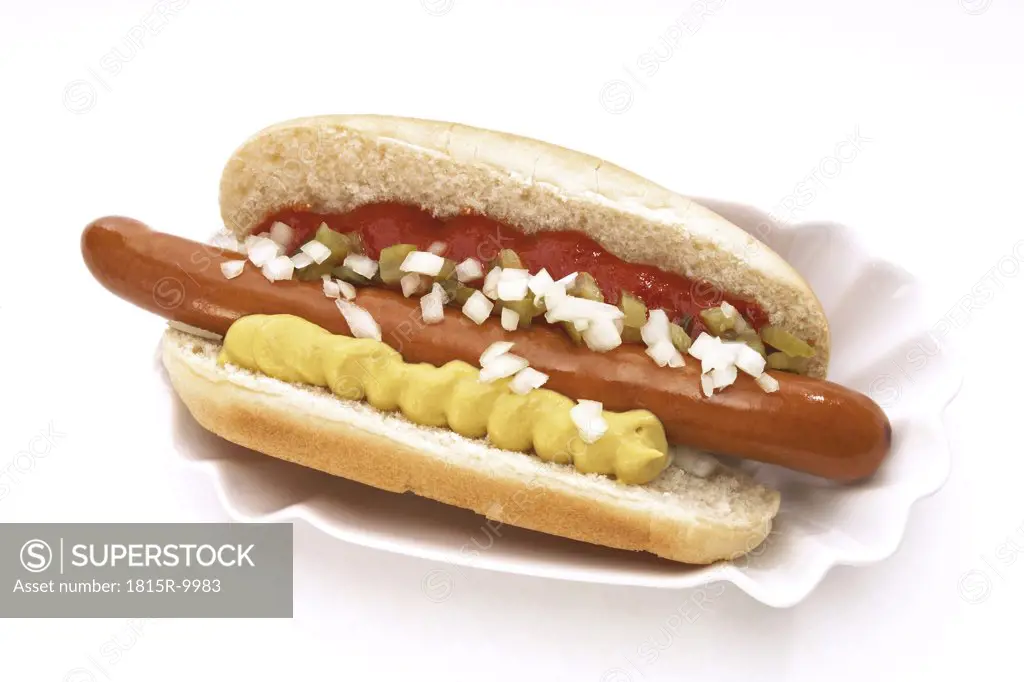Hot Dog with mustard and ketchup