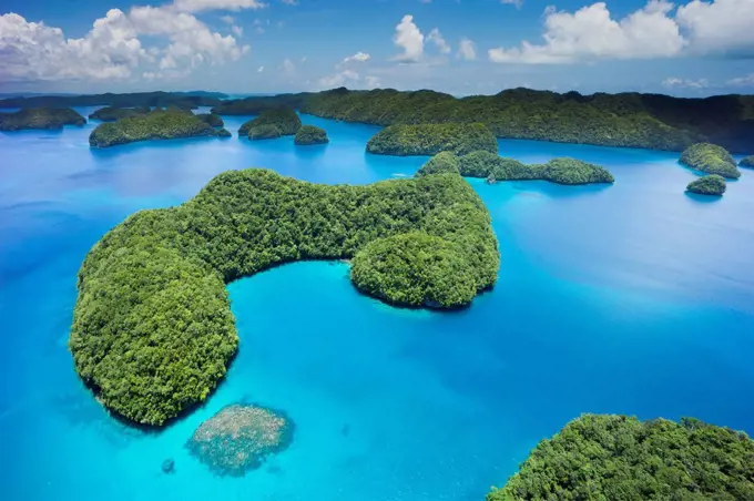 Micronesia, Palau, archipelago in the ocean