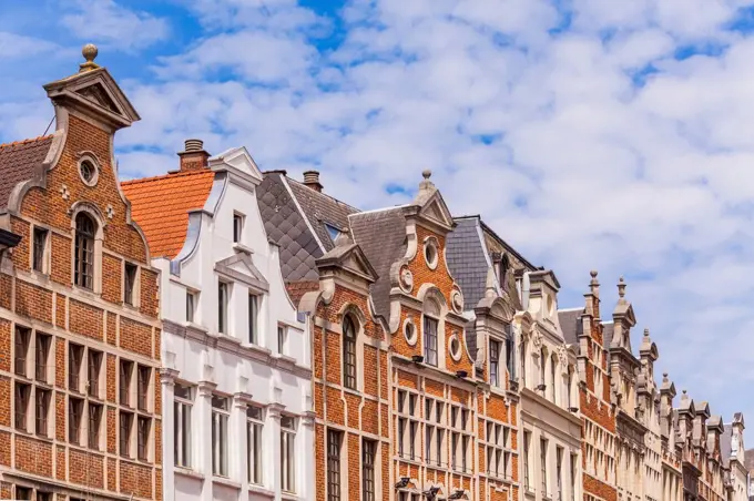 Belgium, Brussels, historical houses, row of houses