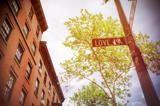 USA, New York City, Brooklyn Heights, Love Lane