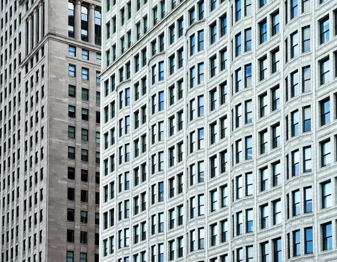 USA, Illinois, Chicago, High-rise building, facades