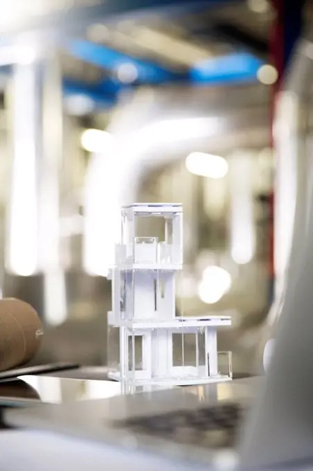 Architectural model in industrial plant