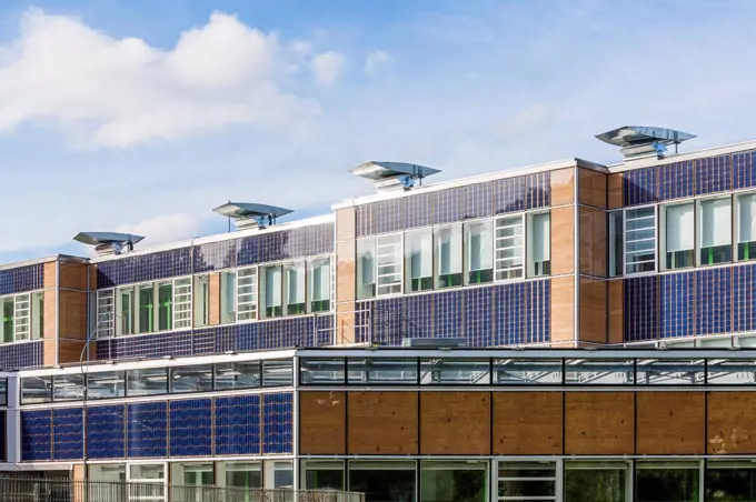 Germany, Geislingen an der Steige, energy efficient reconstruction of a school building