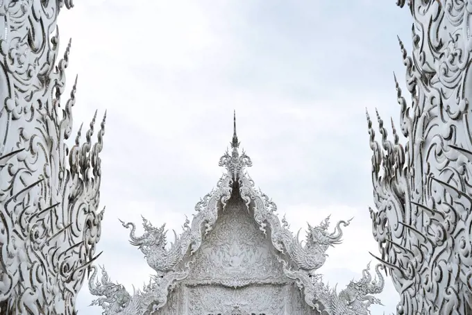 Thailand, Chiang Rai, Wat Rong Khun, buddhist temple