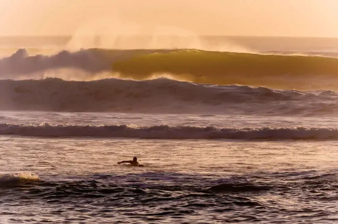 Indonesia, Bali, Indian Ocean, surfer
