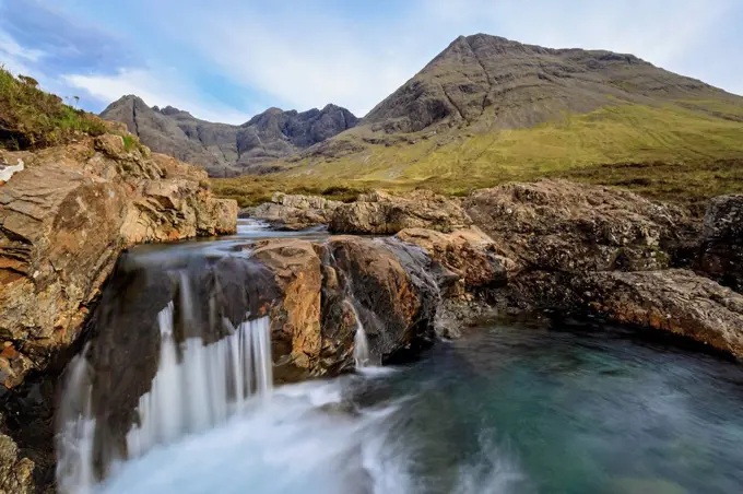 UK, Scotland, Inner Hebrides, Isle of Skye, Glen Brittle, River Brittle, Fairy Pools