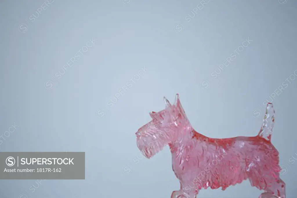 Pink scottie dog ornament