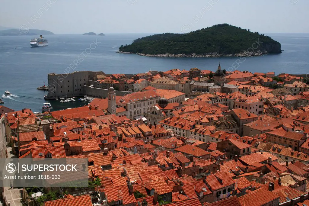 Buildings in a city, Dubrovnik, Dalmatia, Croatia