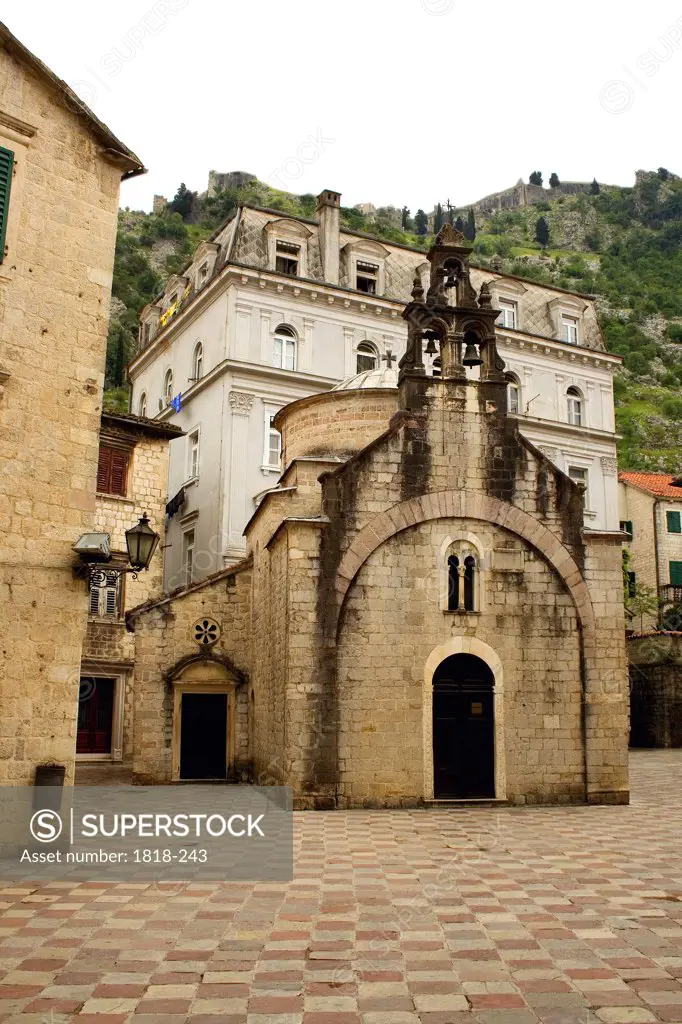 Facade of a church, St. Luke's Church, Kotor, Montenegro