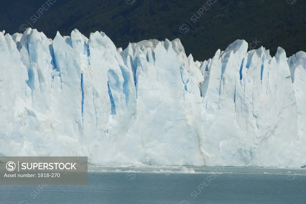 Glacier floating on water, Moreno Glacier, Argentine Glaciers National Park, Patagonia, Argentina