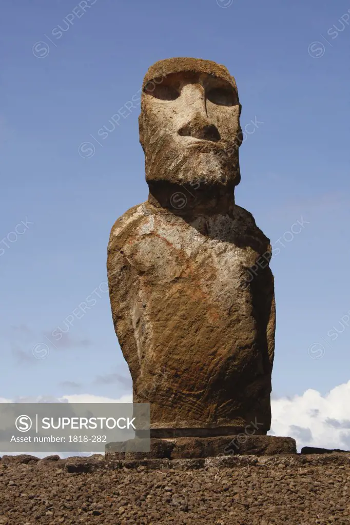 Moai statue, Rano Raraku, Ahu Tongariki, Easter Island, Chile