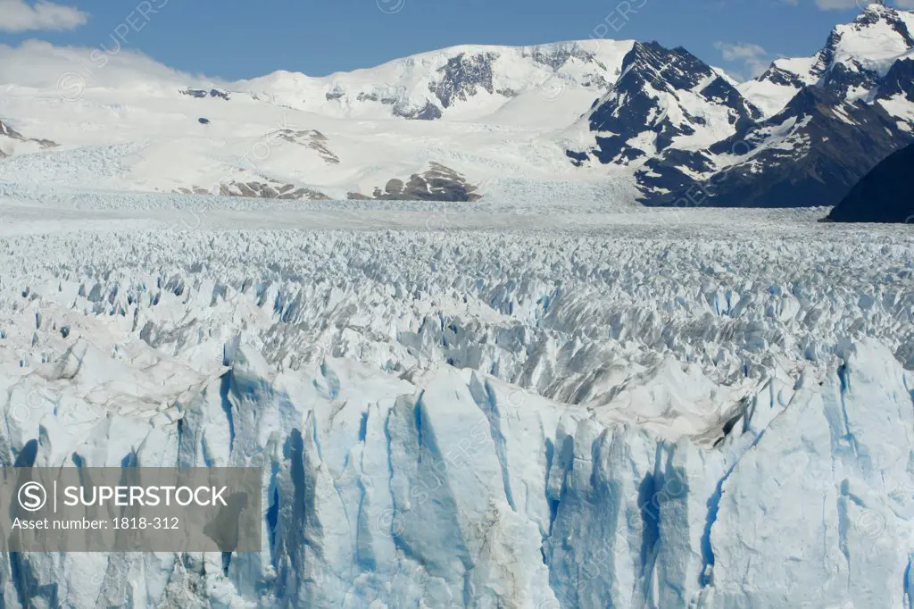 Panoramic view of a glacier, Argentina