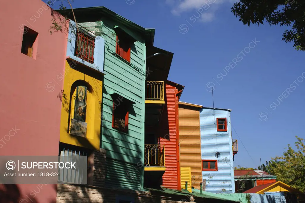 Colorful houses in an art colony, La Boca, Buenos Aires, Argentina