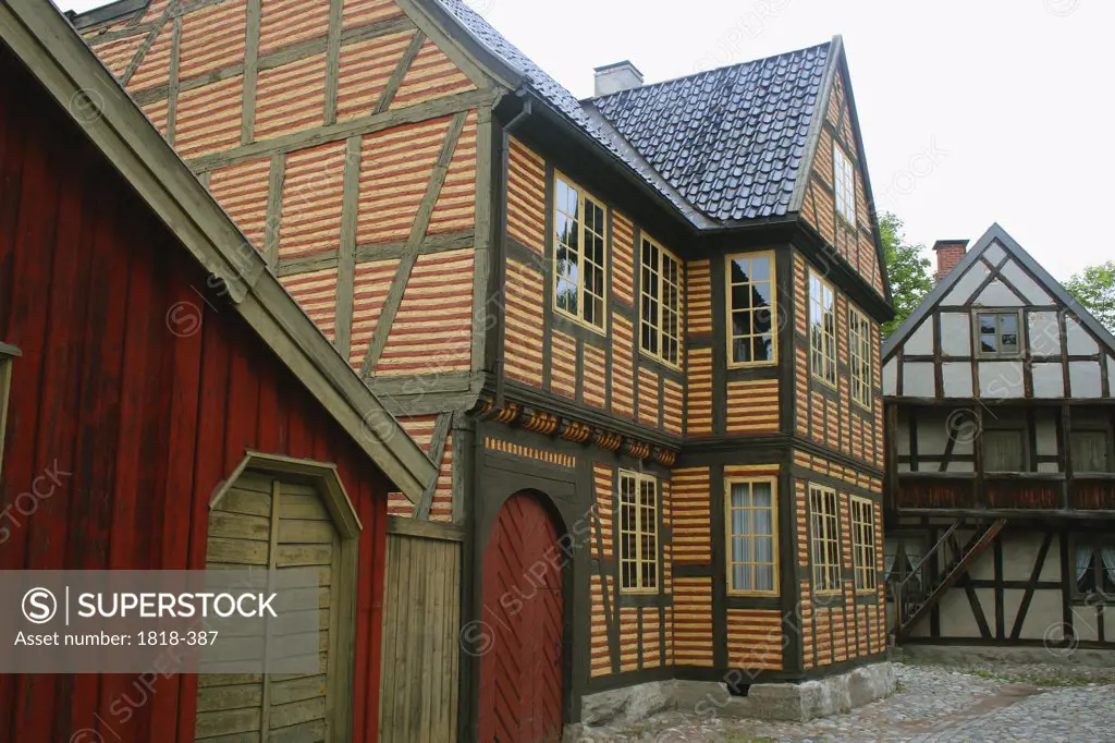 Houses in the Folk Museum, Oslo, Norway