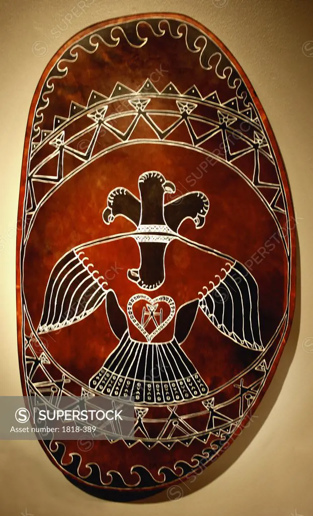 Close-up of a traditional drum, Lapland, Norway
