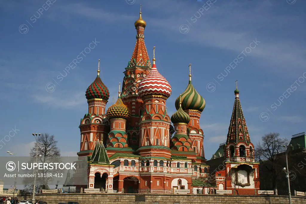 Russia, Moscow, St. Basil's cathedral in Red Square